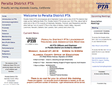Tablet Screenshot of peraltadistrictpta.org